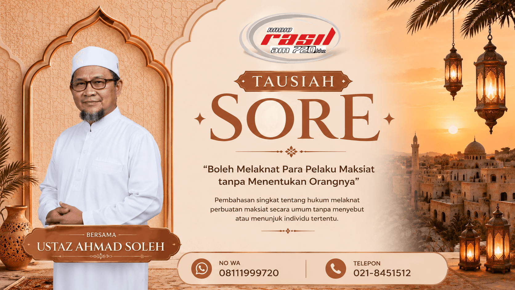 Tausiah Sore Bersama Ustaz Ahmad Soleh