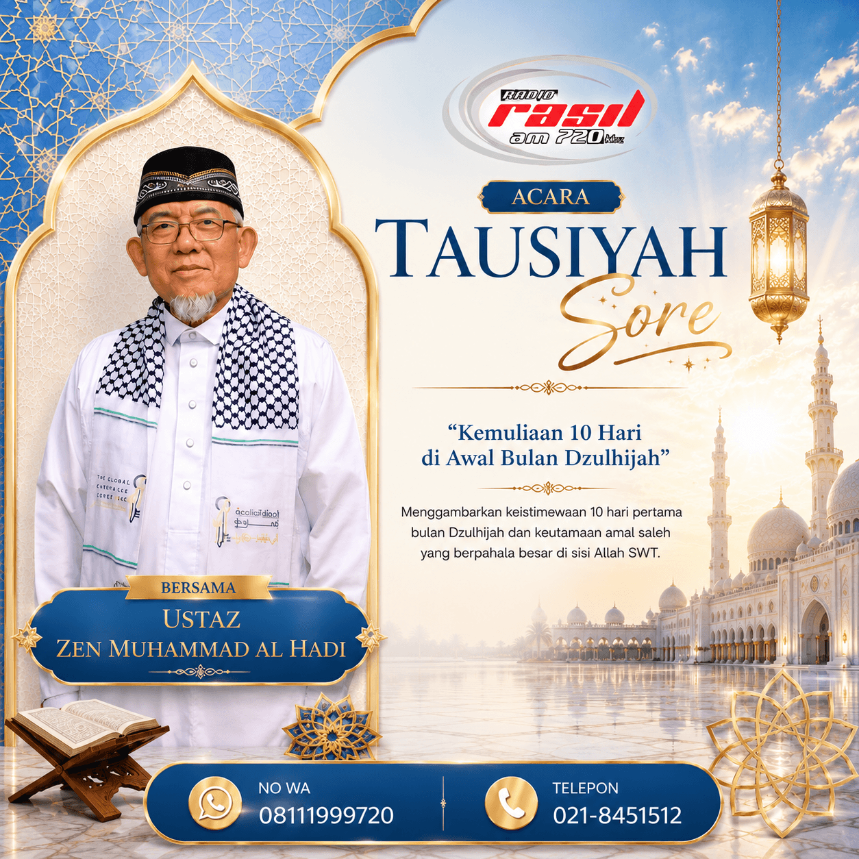 Tausiah Sore Bersama Ustaz Yakhsyallah Mansur