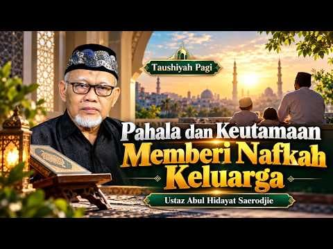 Pahala dan Keutamaan Memberi Nafkah Keluarga || Ustaz Abul Hidayat Saerodjie