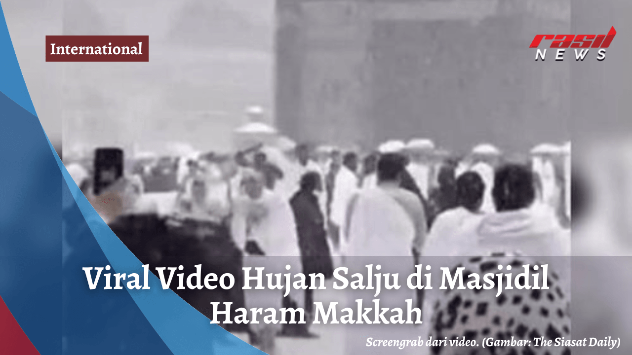 Viral Video Hujan Salju di Masjidil Haram Makkah