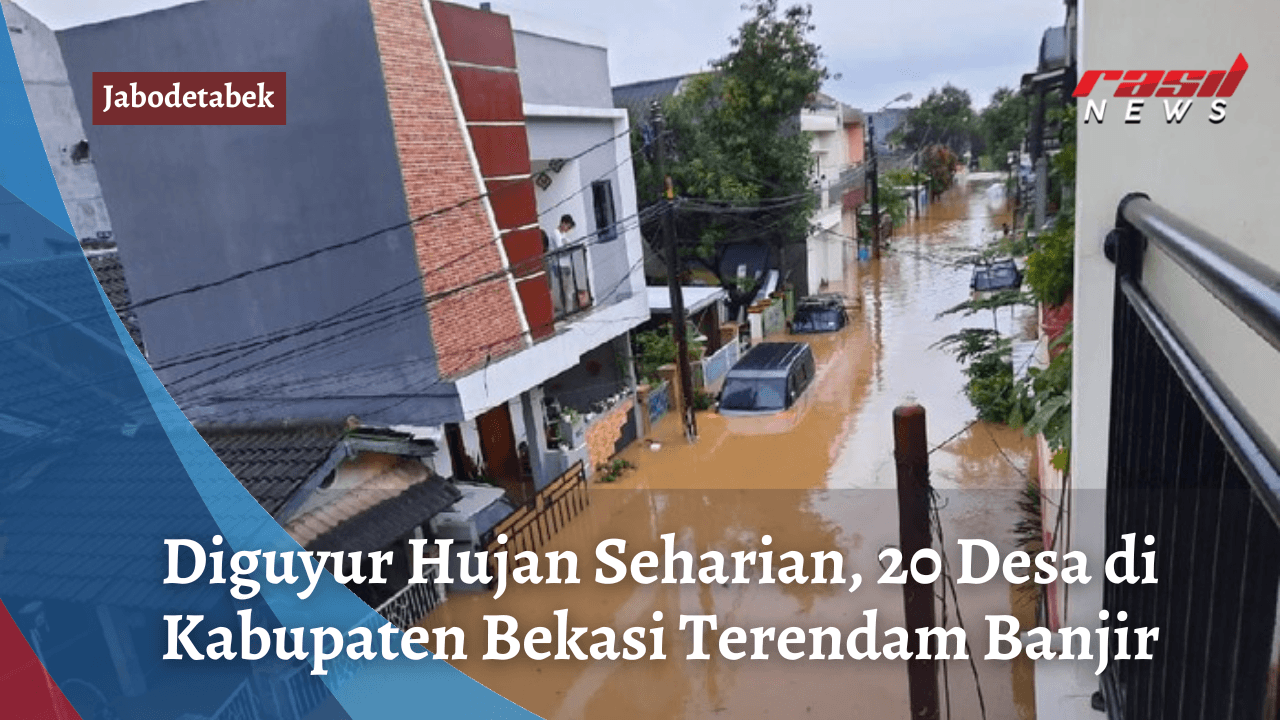 Diguyur Hujan Seharian, 20 Desa di Kabupaten Bekasi Terendam Banjir