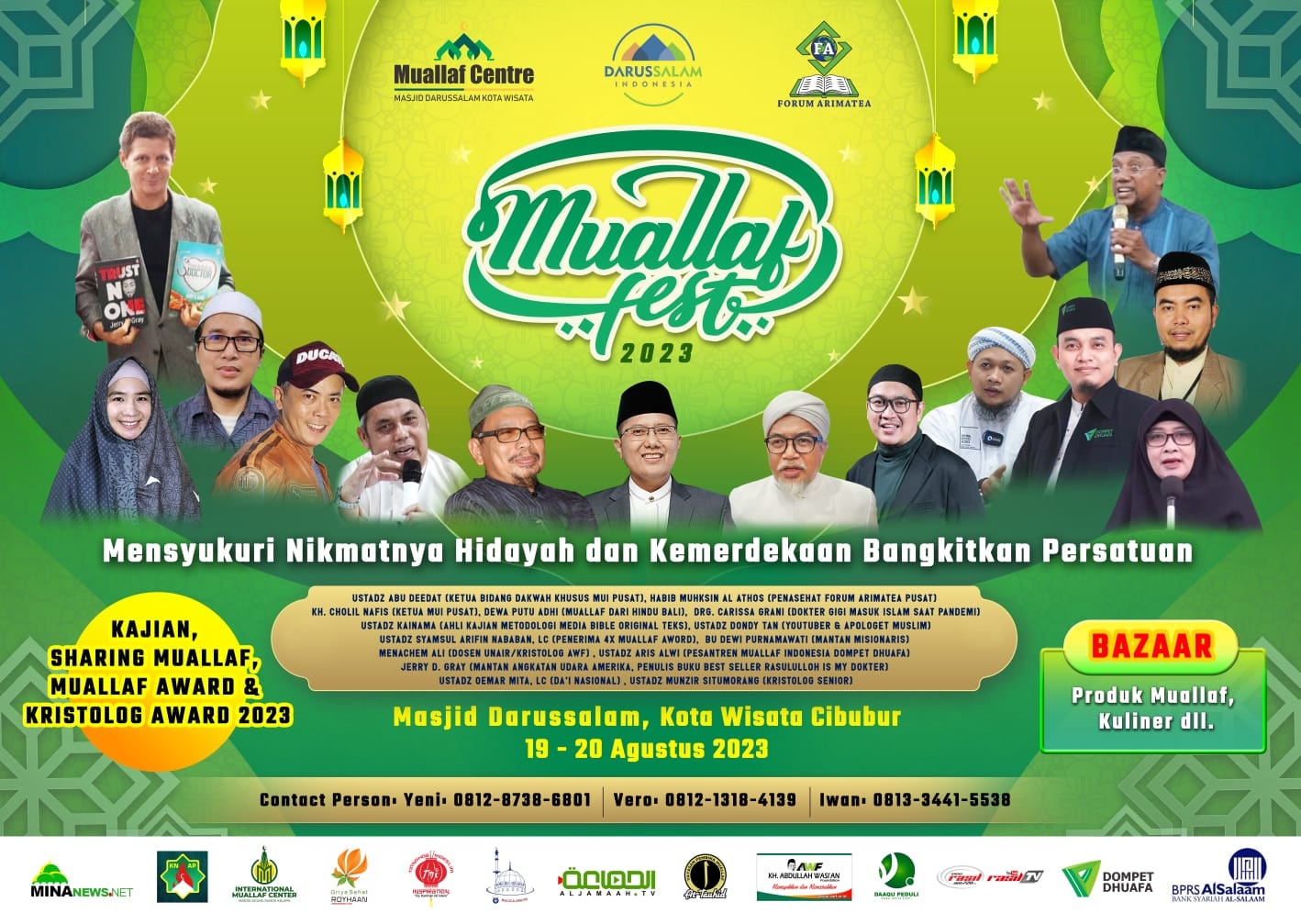 Muallaf Centre Darussalam dan Forum Arimatea Gelar Muallaf Fest pada Agustus 2023