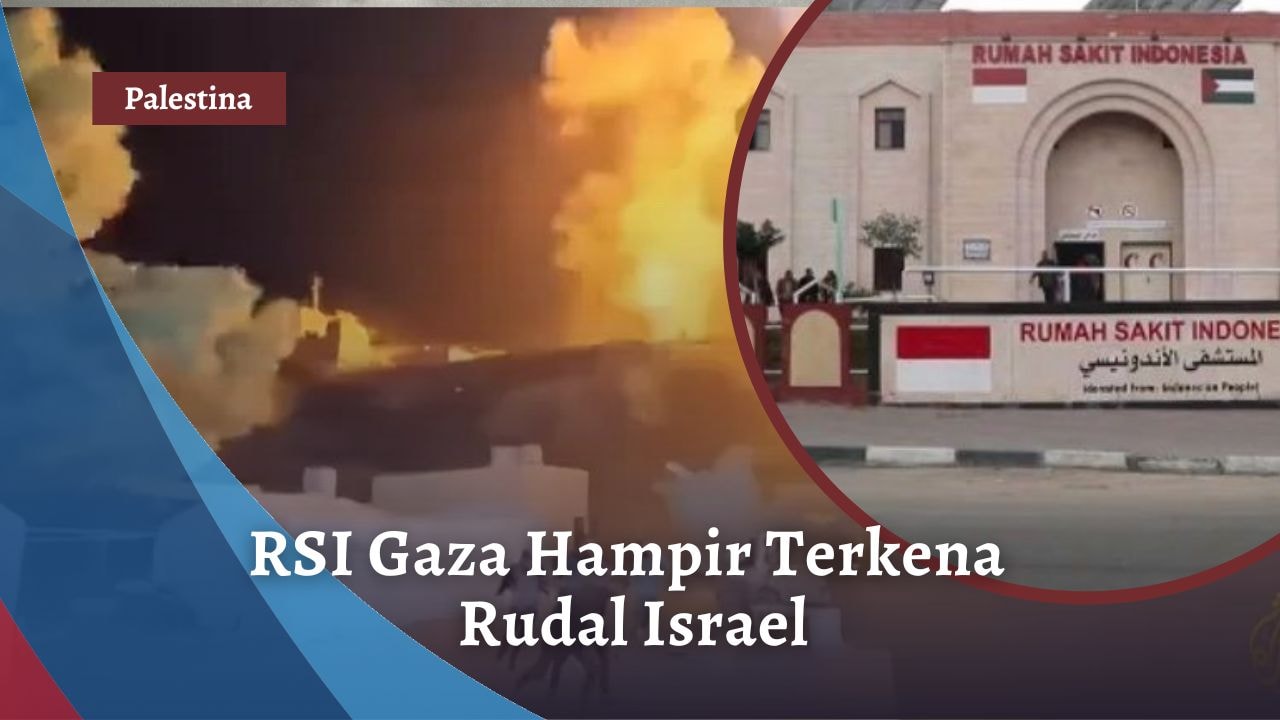 RSI Gaza Hampir Terkena Rudal Israel
