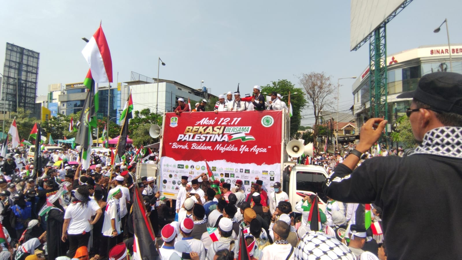 Aksi Bekasi Bersama Palestina Diikuti Ribuan Orang