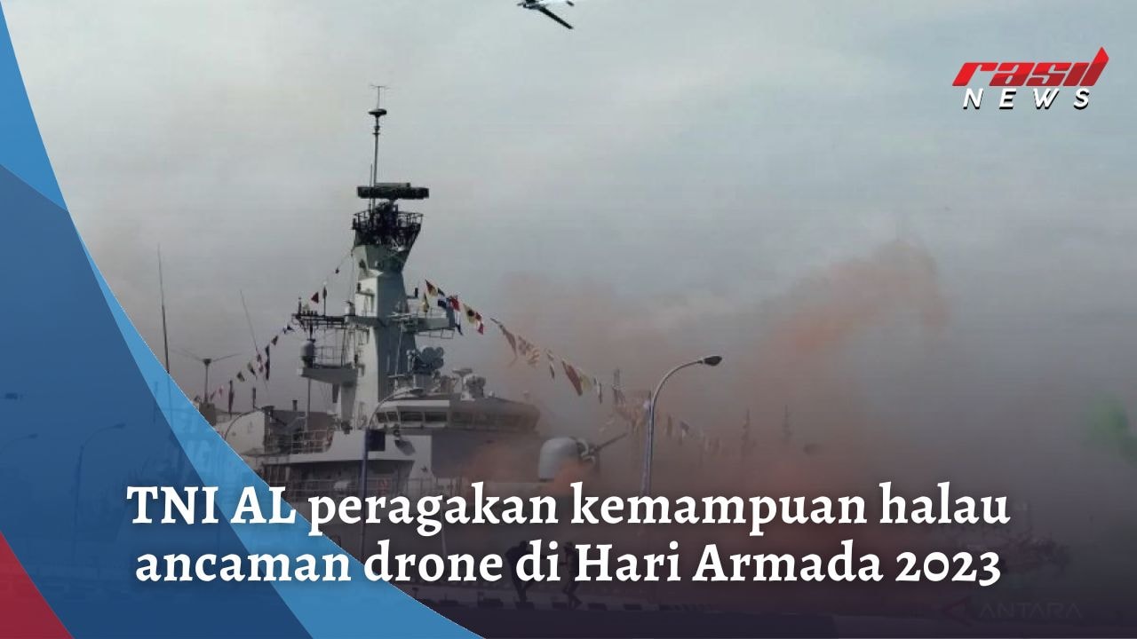 TNI AL Peragakan Kemampuan Halau Ancaman Drone di Hari Armada 2023