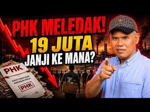 PHK MELEDAK! JANJI 19 JUTA LAPANGAN KERJA KE MANA?