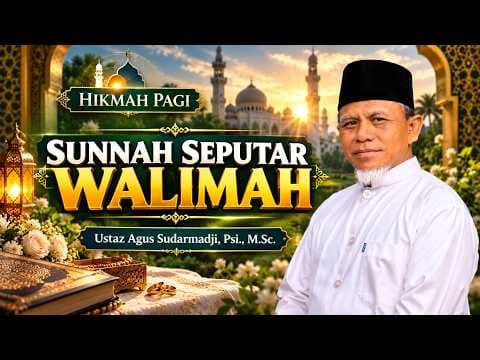 Sunnah Seputar Walimah || Ustaz Agus Sudarmadji, Psi., M.Sc,