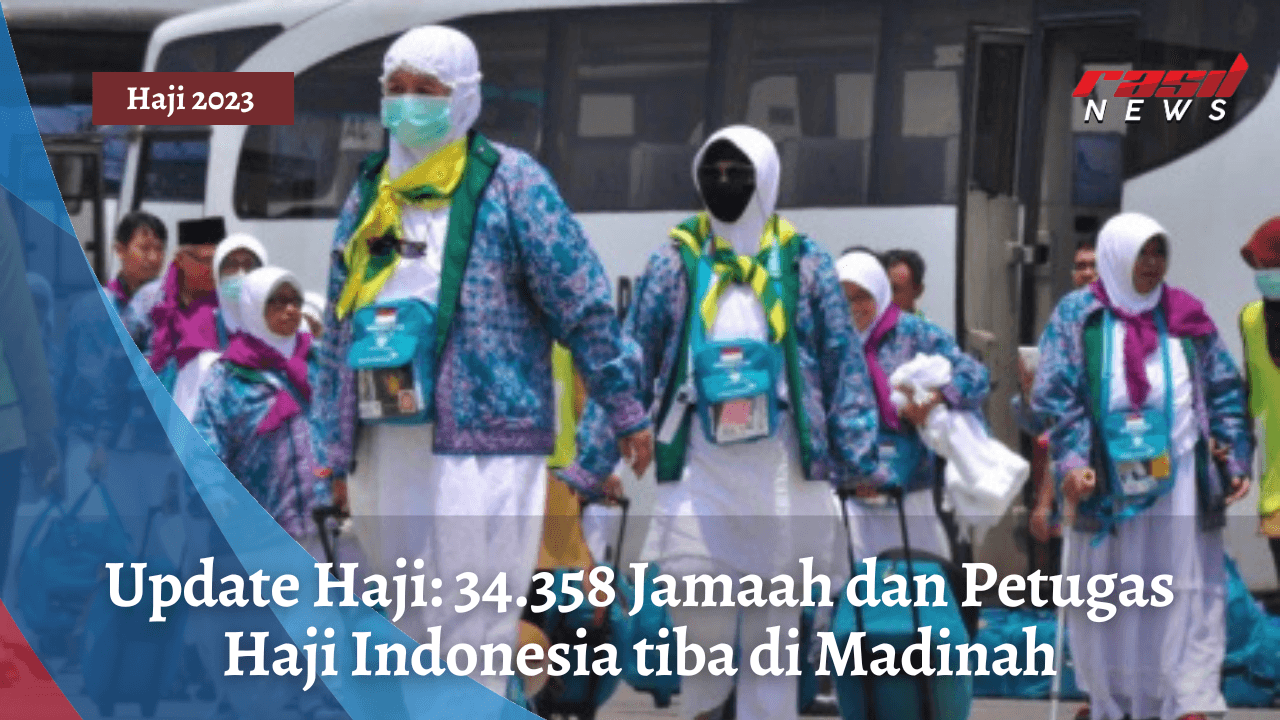 Update Haji: 34.358 Jamaah dan Petugas Haji Indonesia tiba di Madinah
