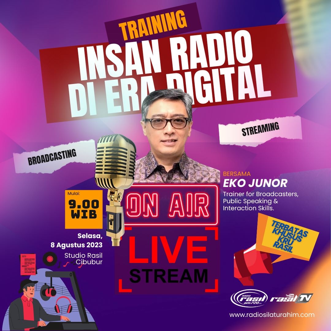 Rasil 720 AM Adakan Pelatihan Insan Radio di Era Digital untuk Penyiarnya