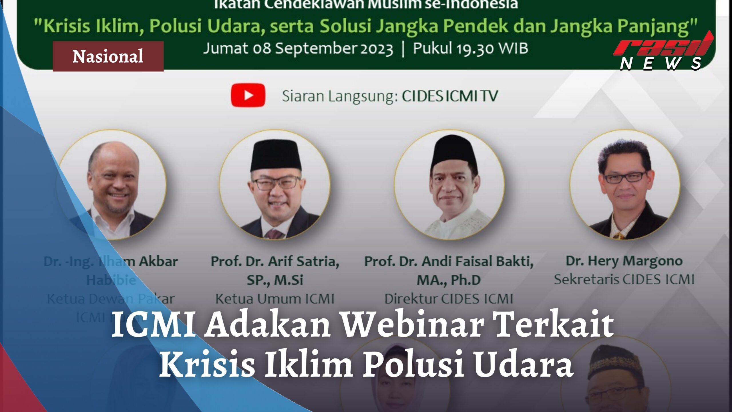 ICMI Adakan Webinar Terkait Krisis Iklim Polusi Udara
