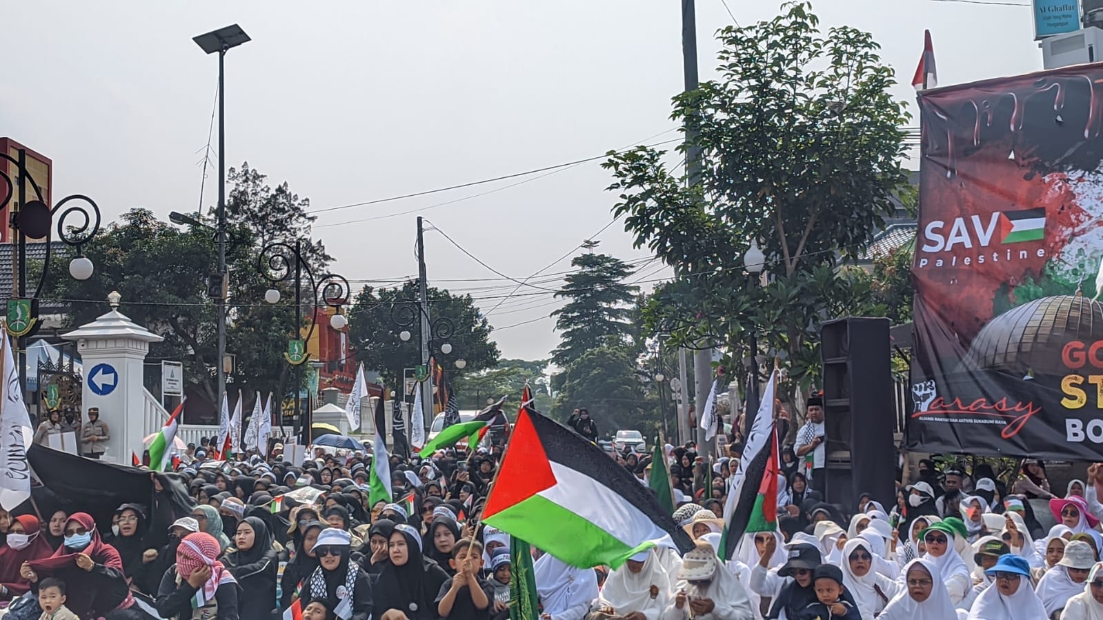 Dukung Perjuang Palestina, Aktivis di Sukabumi Gelar Aksi Damai