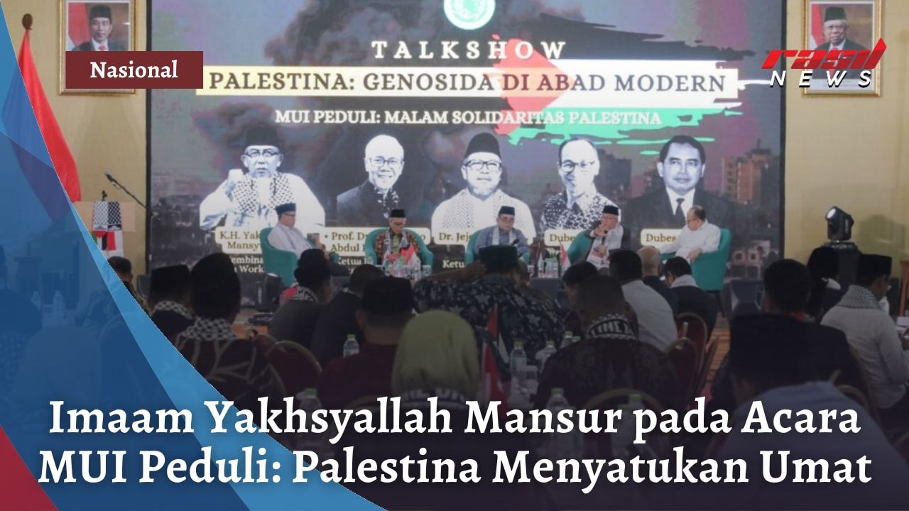 Imaam Yakhsyallah Mansur pada Acara MUI Peduli: Palestina Menyatukan Umat