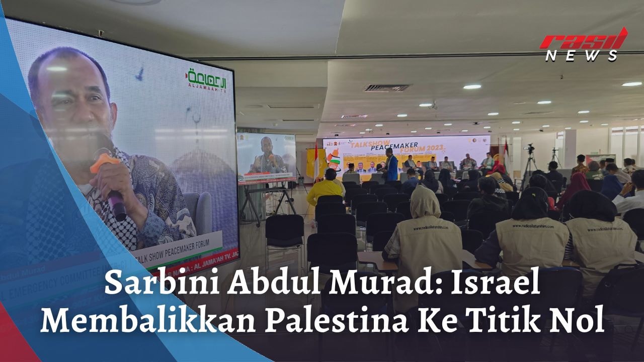 Sarbini Abdul Murad: Israel Membalikkan Palestina Ke Titik Nol