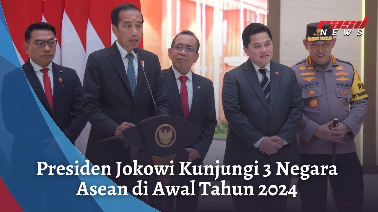 Presiden Jokowi Kunjungi 3 Negara Asean di Awal Tahun 2024
