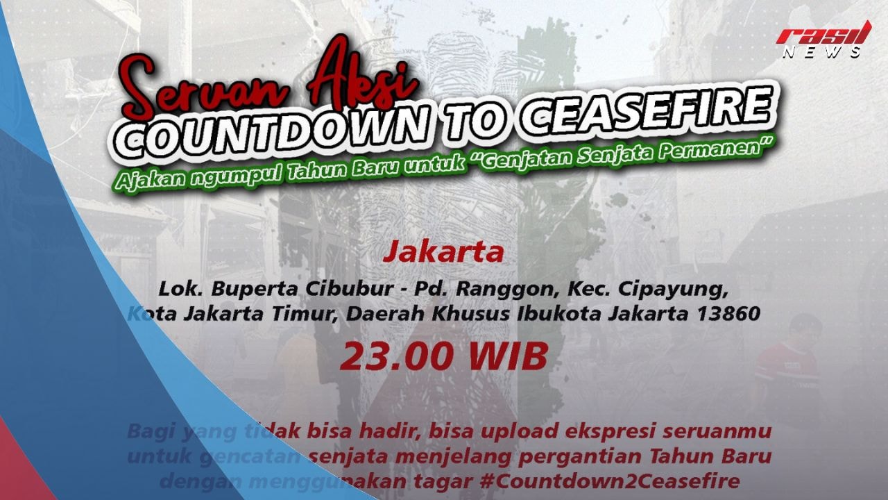 Global Campaign #countdown2ceasefire Desak Genjatan Senjata Permanen di Palestina