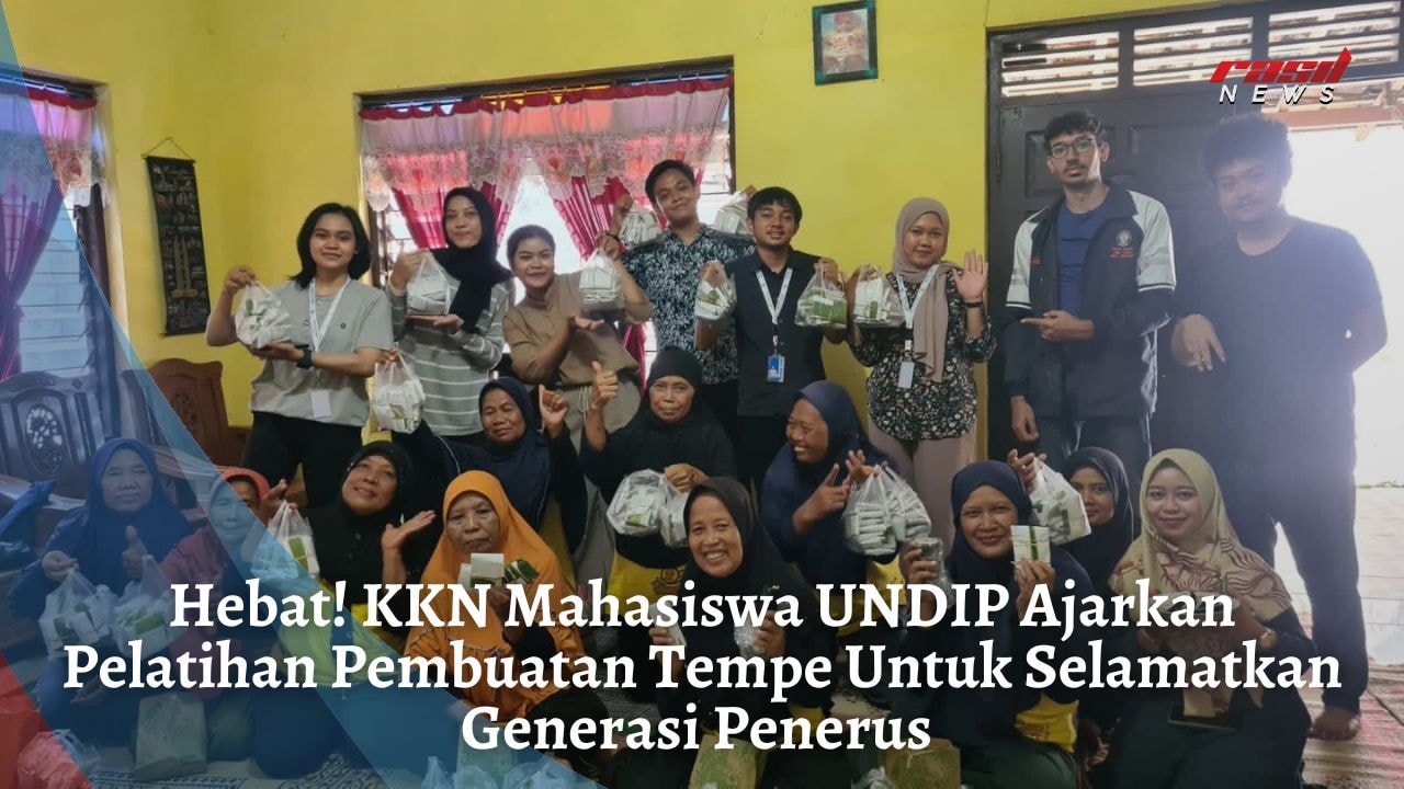 Hebat! KKN Mahasiswa UNDIP Ajarkan Pelatihan Pembuatan Tempe Untuk Selamatkan Generasi Penerus