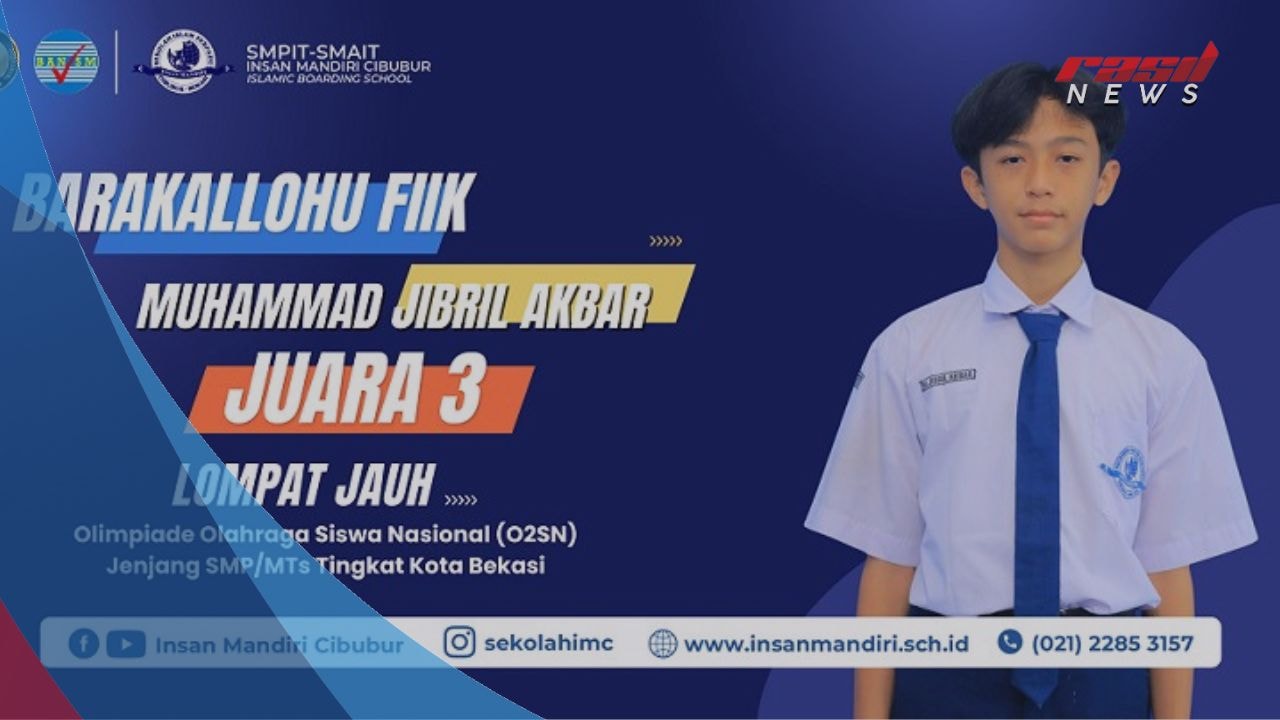 Muhammad Jibril Akbar Raih Juara 3 dalam Lompat Jauh O2SN Tingkat Kota Bekasi