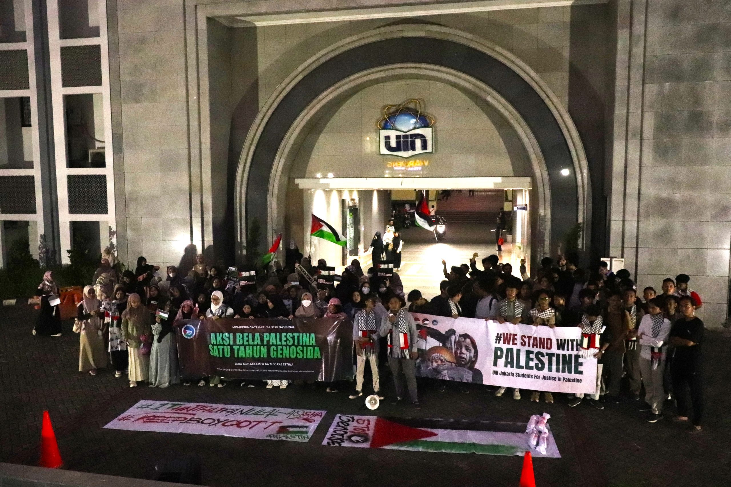 Peringati HSN 2024, UIN Jakarta Gelar Aksi Solidaritas Palestina