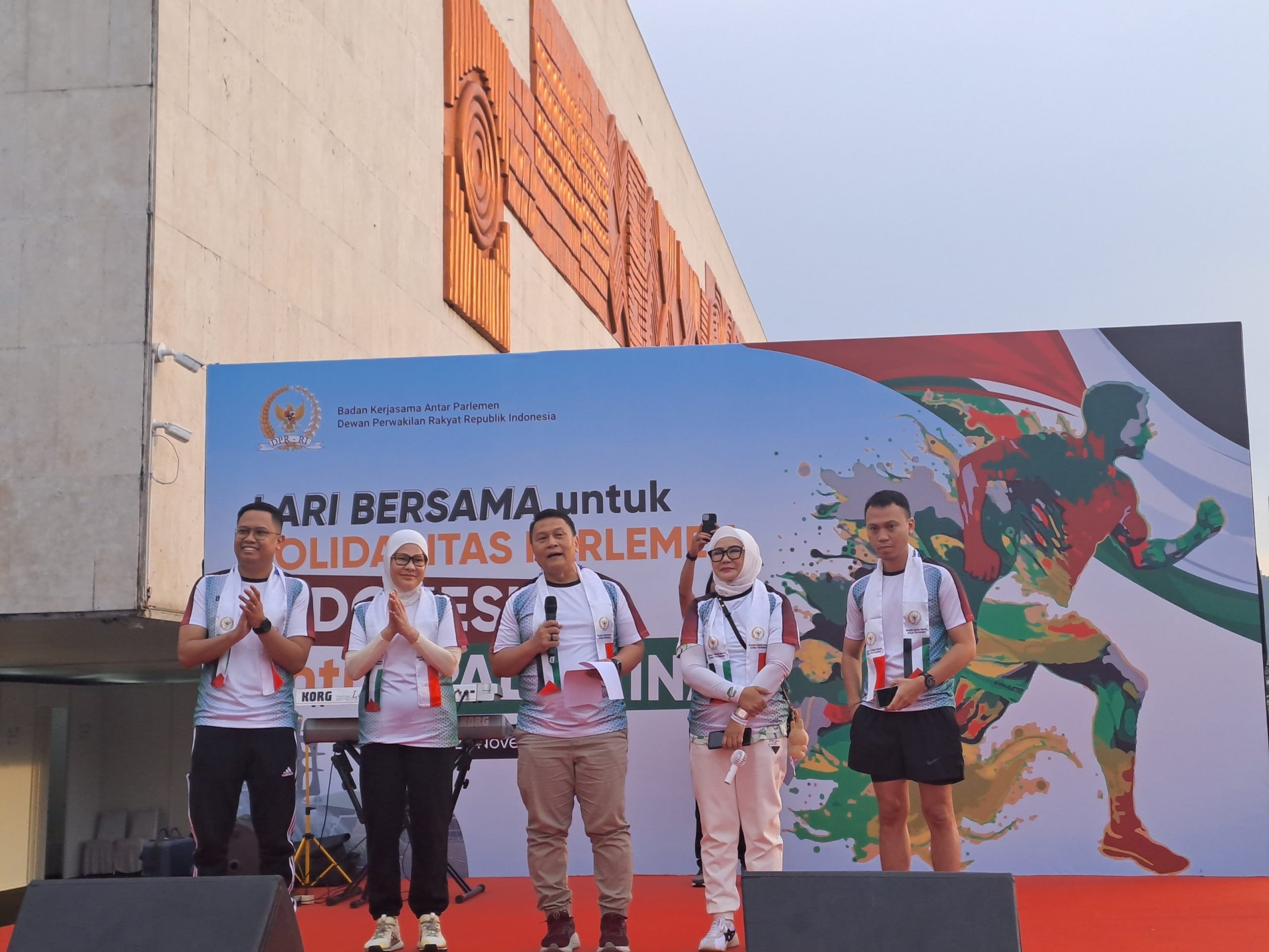 AWG Terlibat dalam Fun Run Solidarity For Palestine di DPR RI