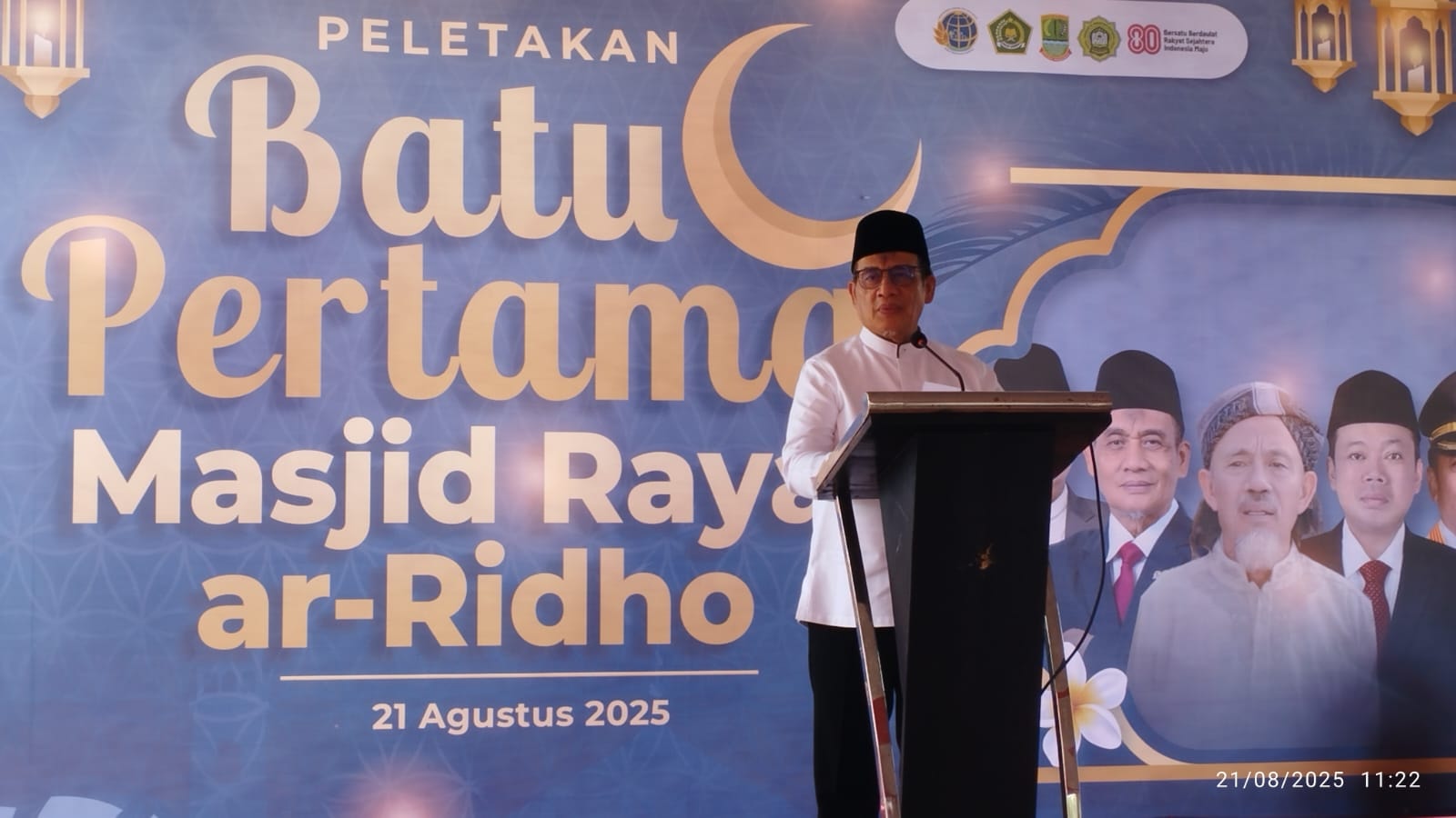 Wamenag Hadiri Peletakan Batu Pertama, Pembangunan Masjid Raya Ar Ridho Karawang