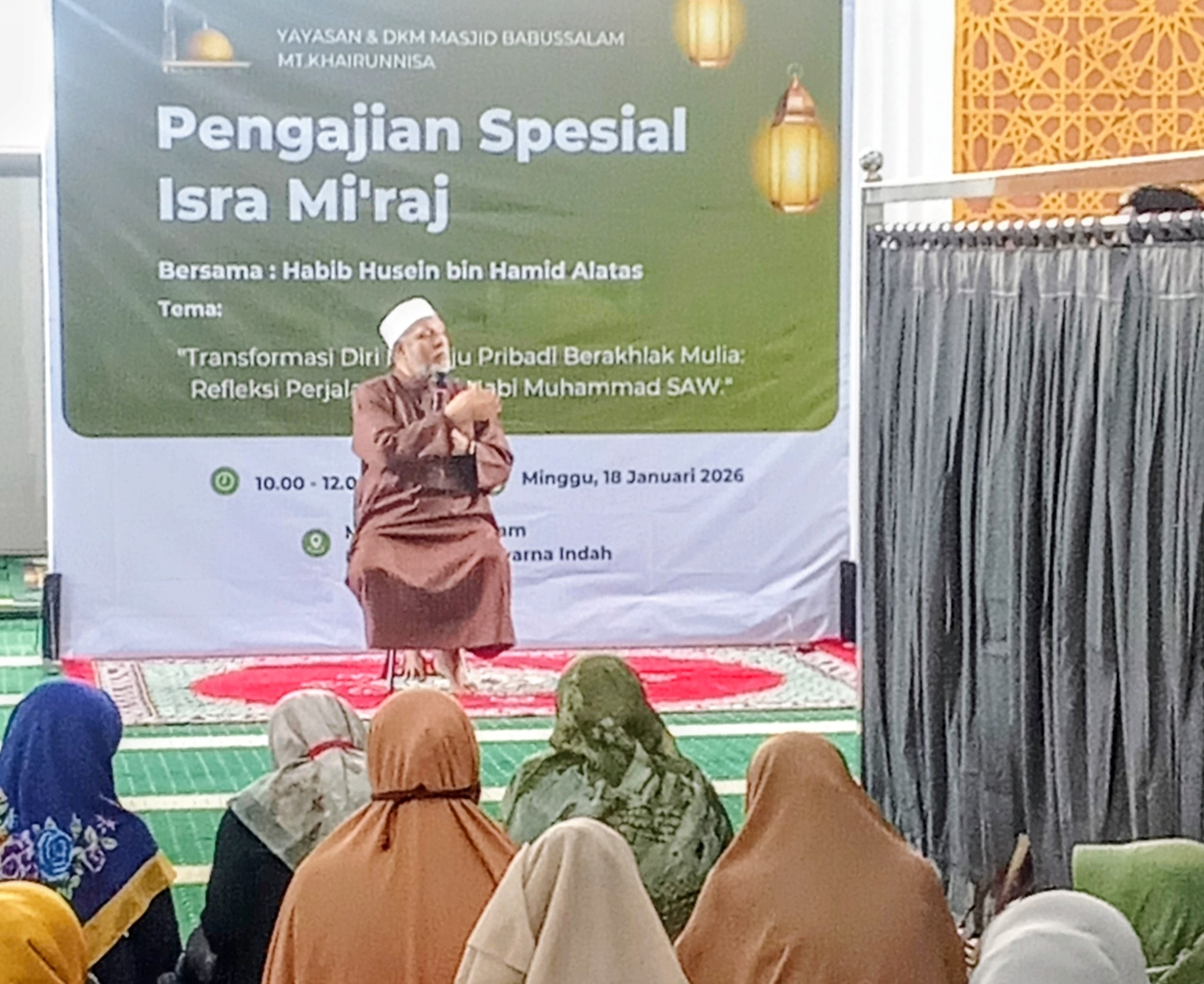 Peringatan Isra Mi’raj, ustaz Husein Alatas: Shalat Harus Membentuk Akhlak dan Ketakwaan Pemimpin
