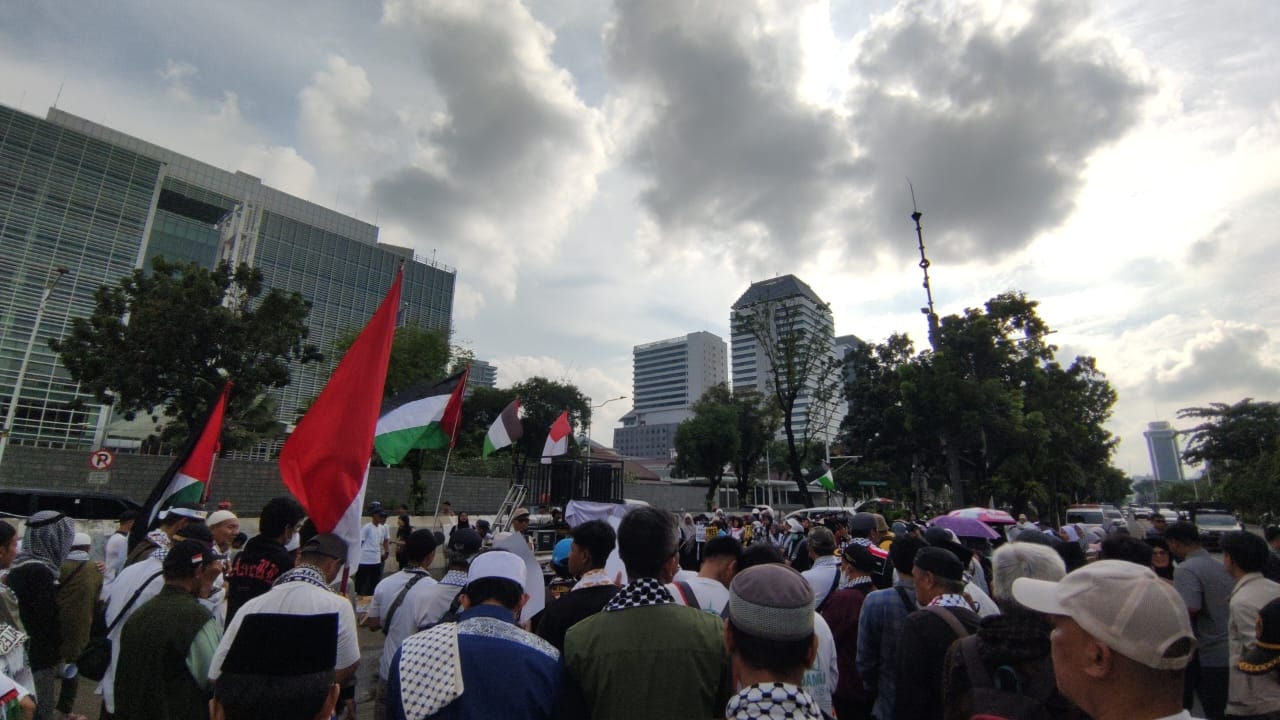 Sambut Ramadhan 1447 H, Massa AWG Long March Bela Palestina Serukan Persatuan Lindungi Al-Aqsa