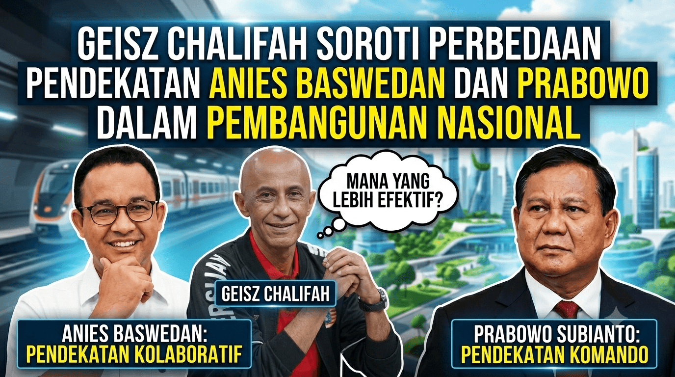 Geisz Chalifah Soroti Perbedaan Pendekatan Anies Baswedan dan Prabowo dalam Pembangunan Nasional