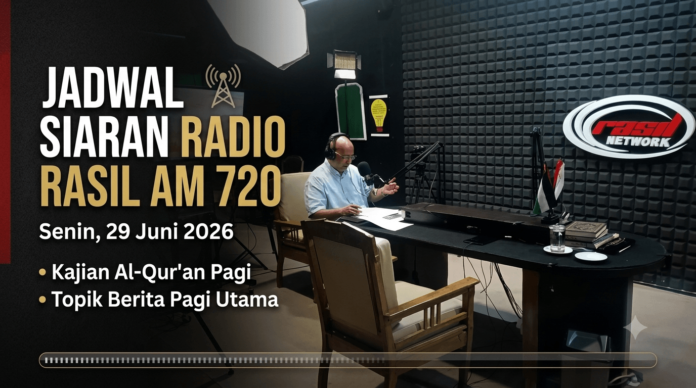 Jadwal Siaran Radio Rasil AM 720 Senin, 29 Juni 2026
