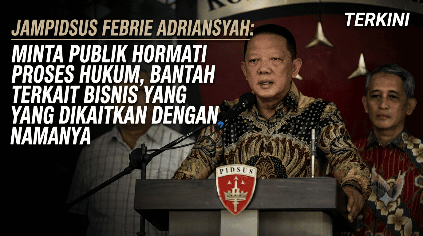 Jampidsus Febrie Adriansyah Minta Publik Hormati Proses Hukum, Bantah Terkait Bisnis yang Dikaitkan dengan Namanya