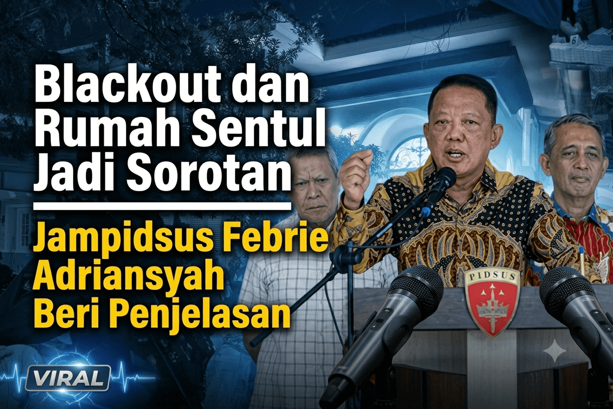 Blackout dan Rumah Sentul Jadi Sorotan, Jampidsus Febrie Adriansyah Beri Penjelasan