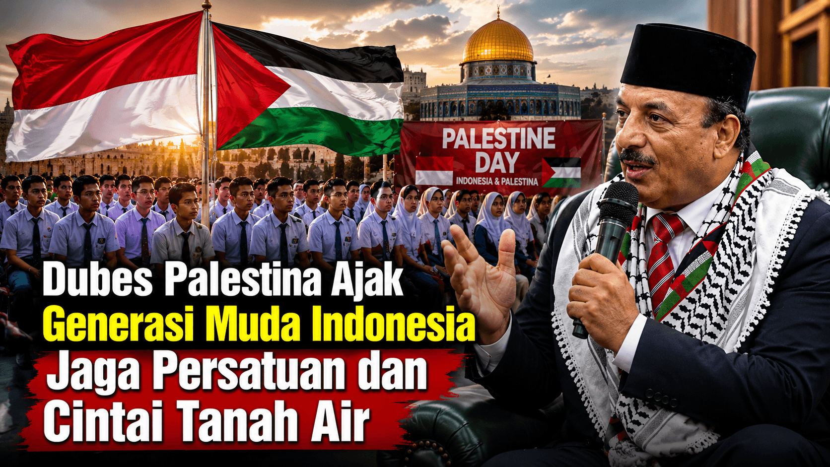 Dubes Palestina Ajak Generasi Muda Indonesia Jaga Persatuan dan Cintai Tanah Air