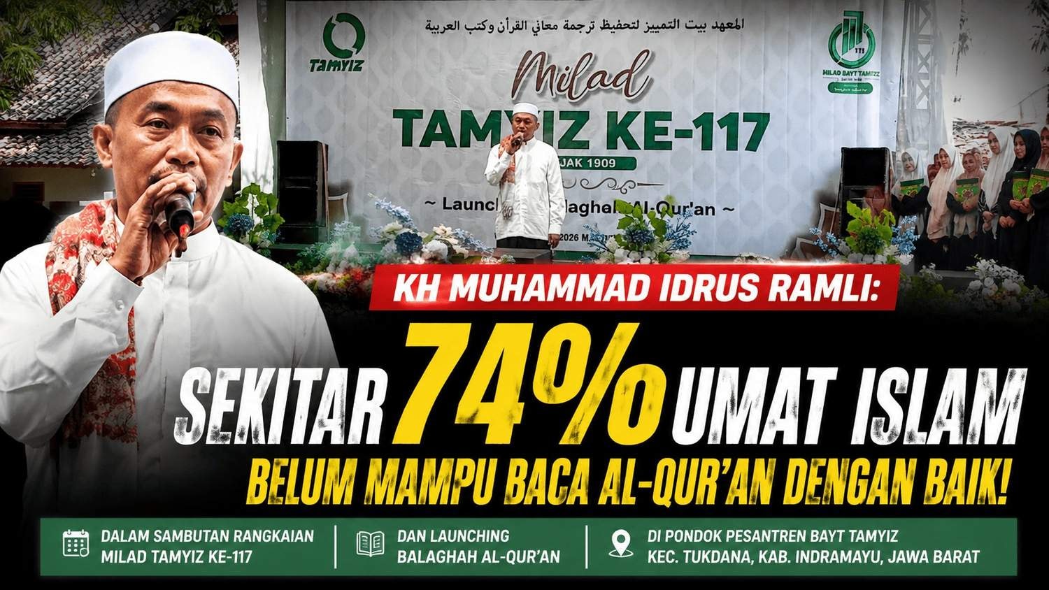 KH Muhammad Idrus Ramli Soroti Rendahnya Literasi Al-Qur’an, Pesantren Diminta Perkuat Pendidikan Umat
