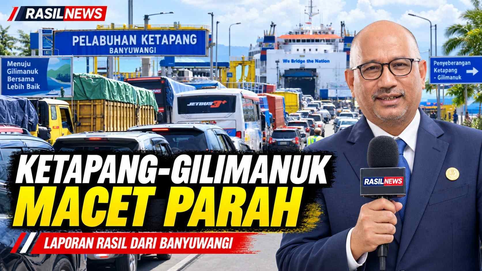 Coverage Rasil di Banyuwangi, Bang Ichsan Soroti Kemacetan Ketapang-Gilimanuk