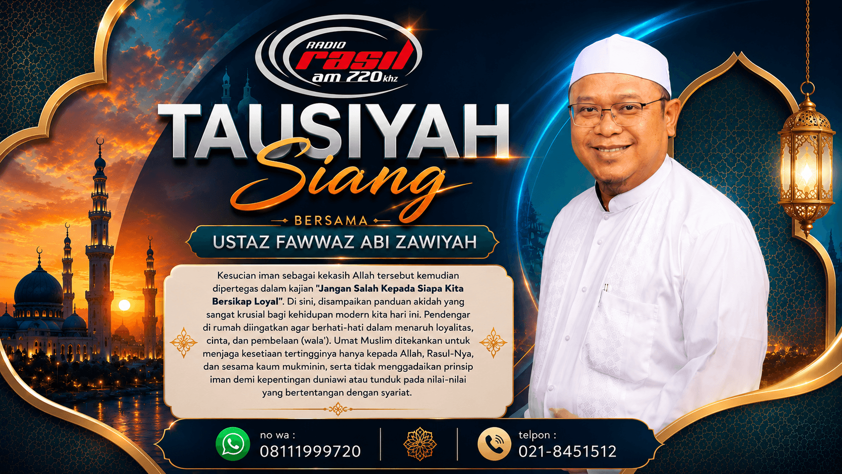 Tausiah Saing Bersama Ustaz Fawwaz Abi Jawiyah