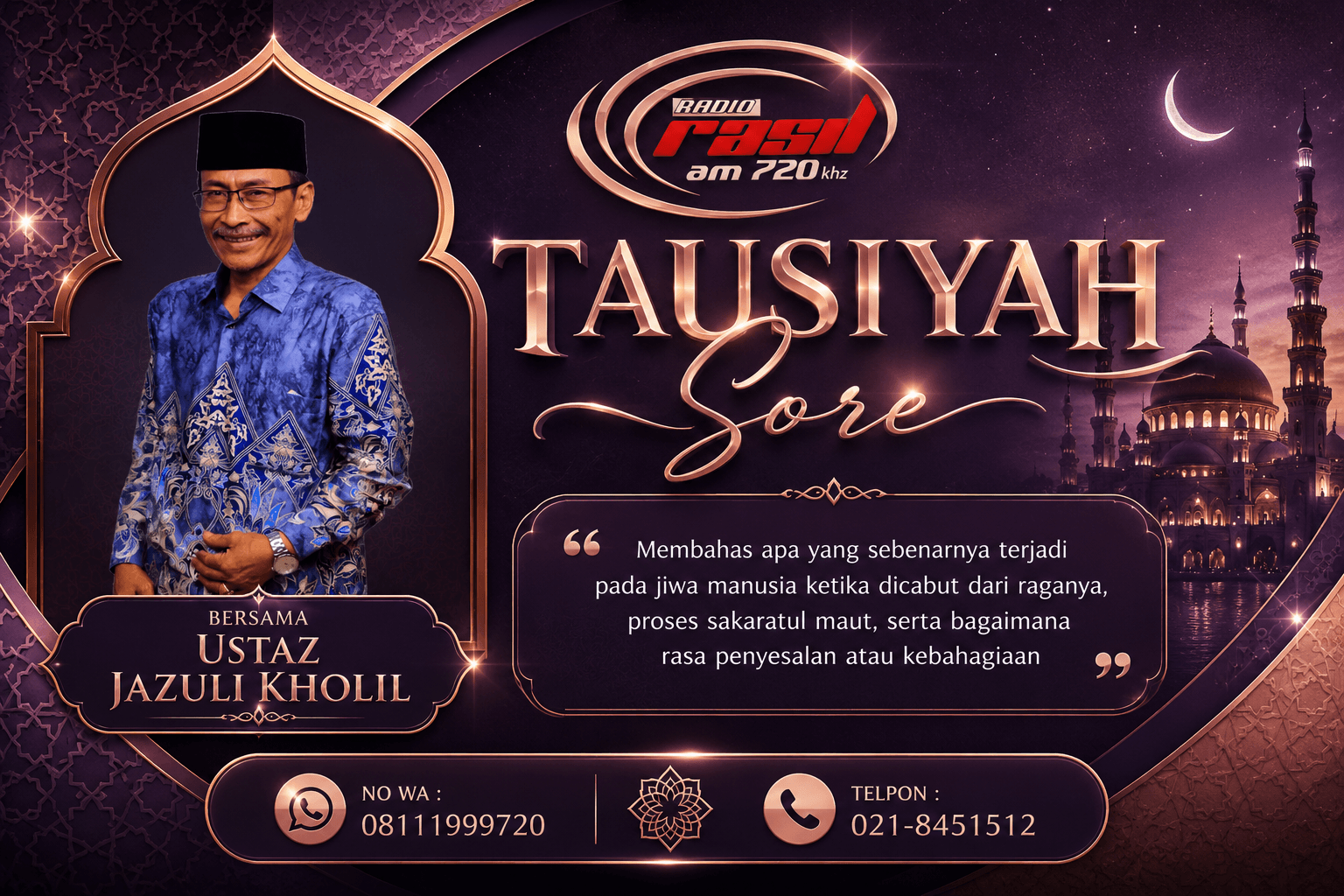 Tausiah Sore Bersama Ustaz Jazuli Cholil