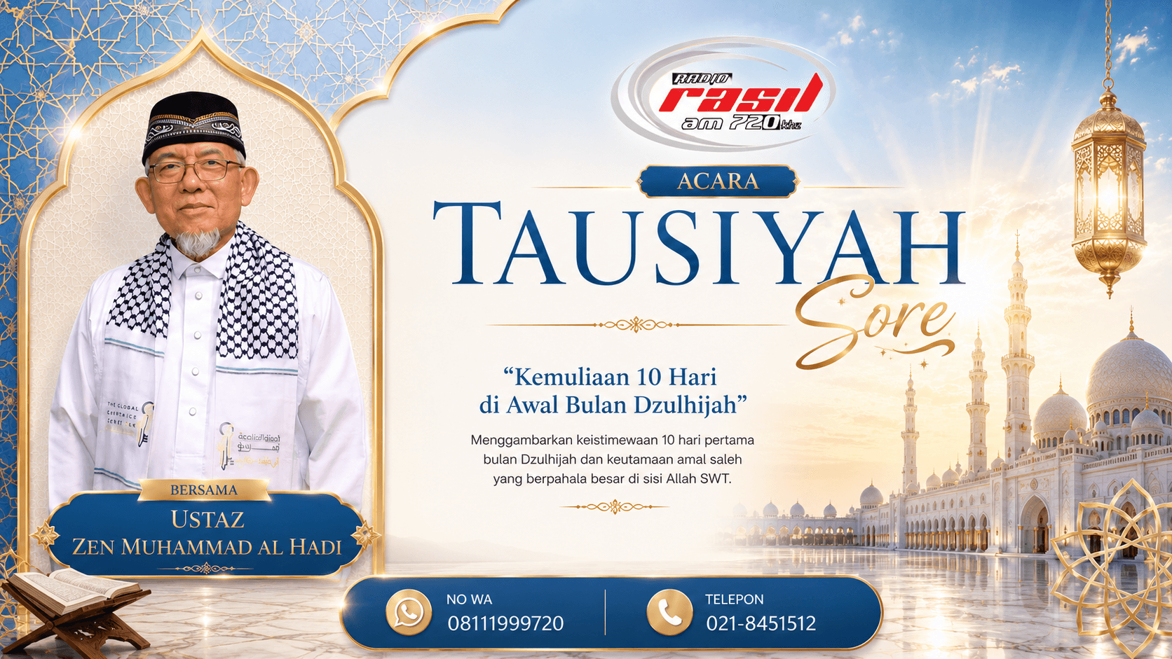 Tausiah Sore Bersama Ustaz Yakhsyallah Mansur