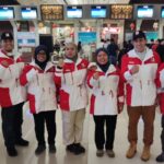 Tim Bedah MER-C berangkat ke Turkiye dari Bandara Soekarno Hatta, Banten dalam misi kemanusiaan membantu korban gempa Turkiye, Ahad, 12 Februari 2023 (foto: Rasilnews/Edo M Abdillah)