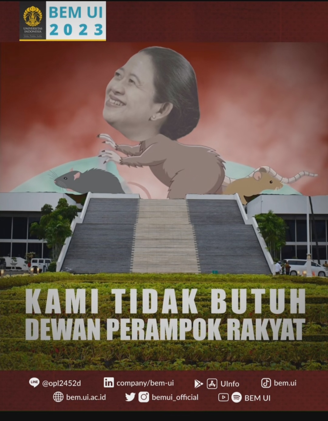 Unggah Video Sindir Puan Maharani, BEM UI Tolak Pengesahan Perppu Jadi UU Cipta Kerja