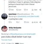 Analis senior Bea Cukai Kemenkeu, Widy Heriyanto berkomentar tak pantas di media sosial (tangkapan layar)