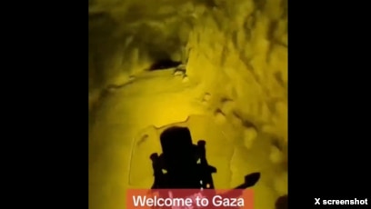 Terowongan palsu buatan Israel yang dituduh milik Hamas [Rasilnews/Tangkapan Layar]