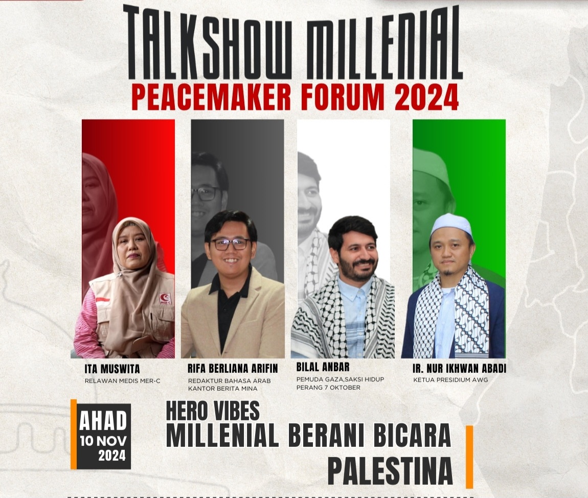 Talkshow BSP 2024 Usung Tema “Hero Vibes, Millenial Berani Bicara Palestina!”