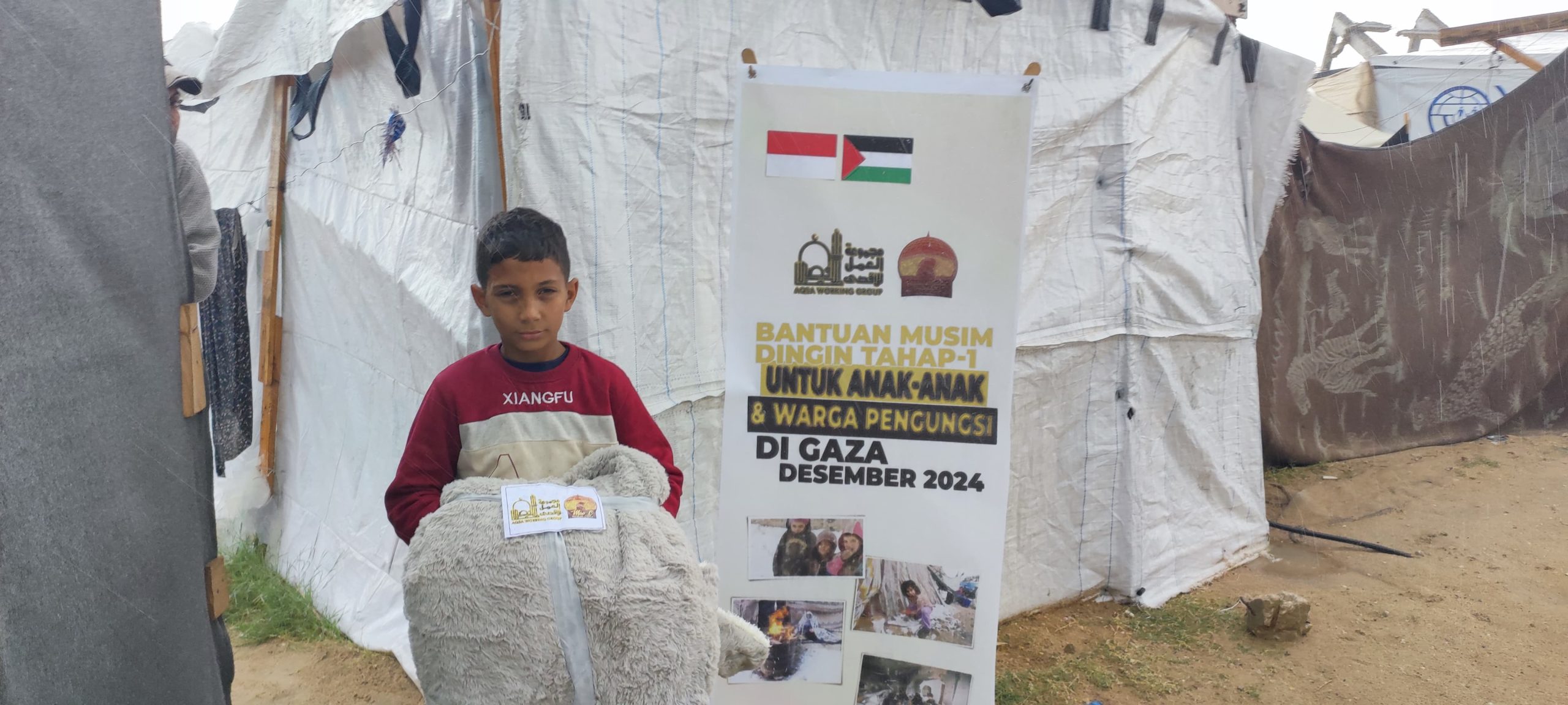 AWG Salurkan Bantuan Musim Dingin Tahap Pertama untuk Palestina
